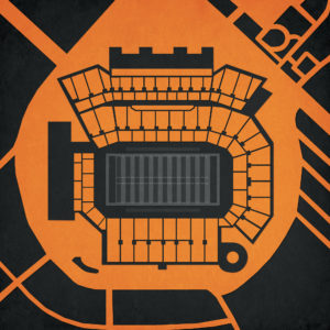 Reser Stadium Map Art by City Prints
