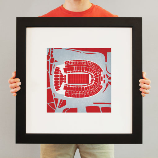 Ohio Stadium Map Art by City Prints - Image 3