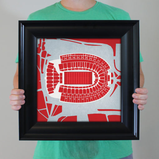 Ohio Stadium Map Art by City Prints - Image 4
