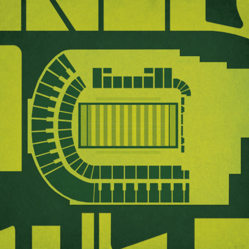 Providence Park Map Art by City Prints