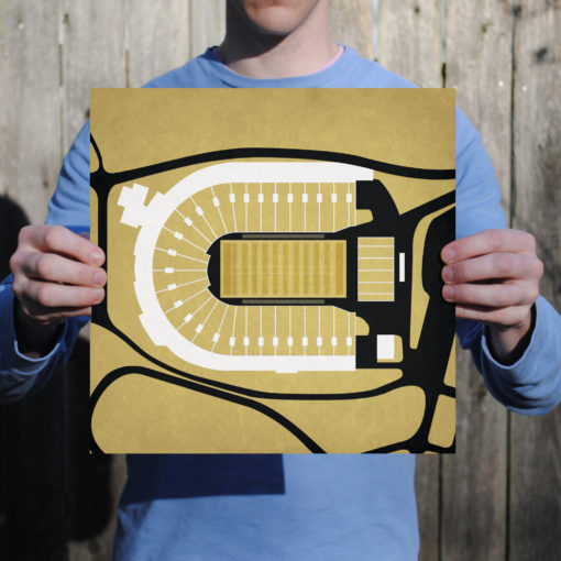 Ross-Ade Stadium Map Art by City Prints - Image 2