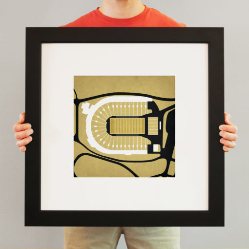 Ross-Ade Stadium Map Art by City Prints - Image 3