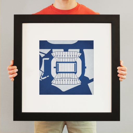 Rice Stadium Map Art by City Prints - Image 3