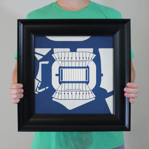 Rice Stadium Map Art by City Prints - Image 4