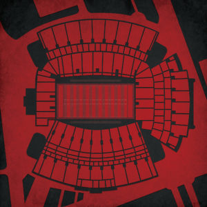 Williams-Brice Stadium Map Art by City Prints