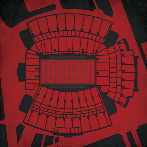 Williams-Brice Stadium Map Art by City Prints