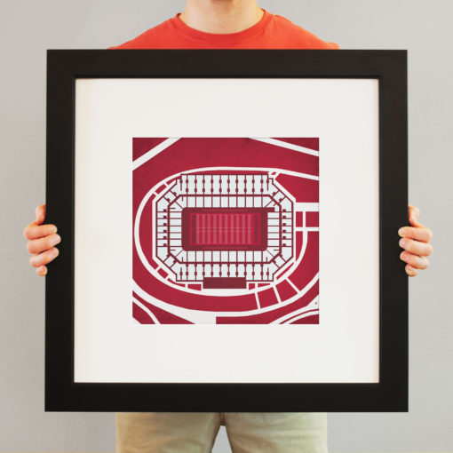Stanford Stadium Map Art by City Prints - Image 3