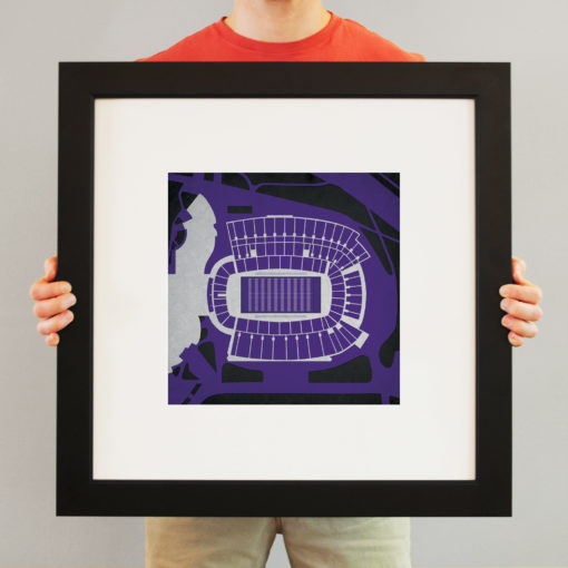 Amon G. Carter Stadium Map Art by City Prints - Image 3