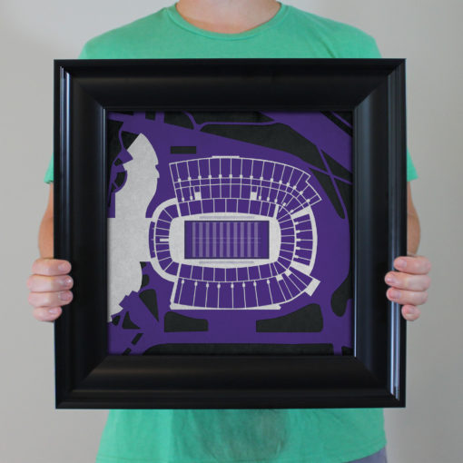 Amon G. Carter Stadium Map Art by City Prints - Image 4