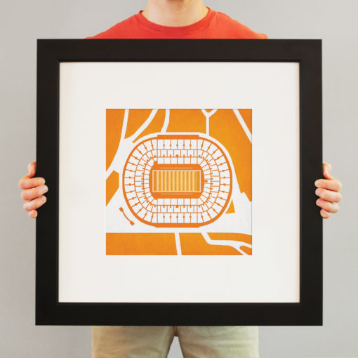 Neyland Stadium Map Art by City Prints - Image 3