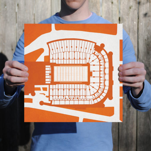 Darrell K Royal - Texas Memorial Stadium Map Art by City Prints - Image 2