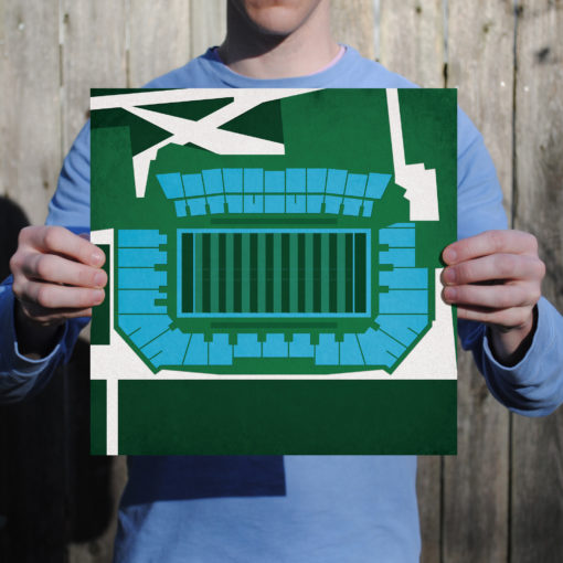 Yulman Stadium Map Art by City Prints - Image 2