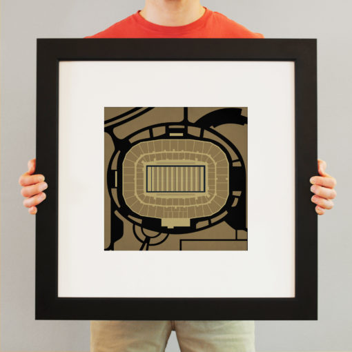 Bright House Networks Stadium Map Art by City Prints - Image 3