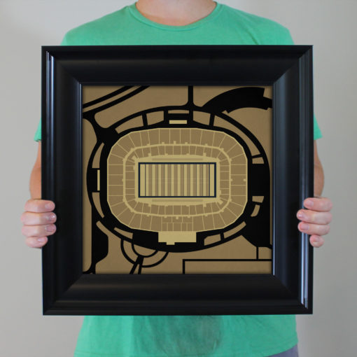 Bright House Networks Stadium Map Art by City Prints - Image 4