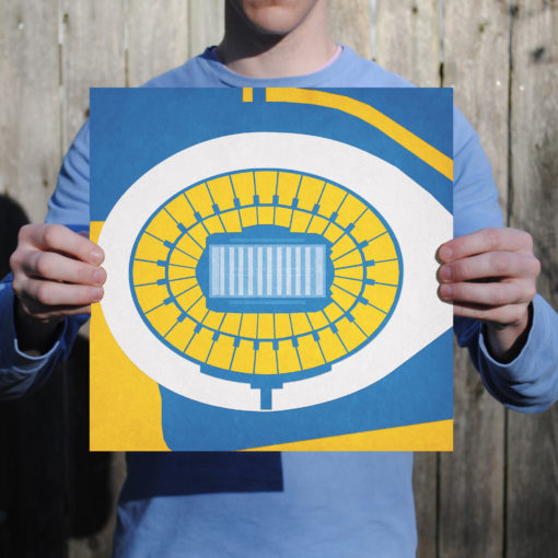 The Rose Bowl Map Art by City Prints - Image 2