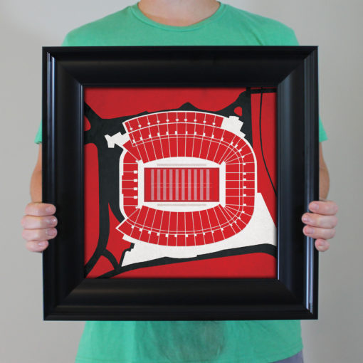 Sanford Stadium Map Art by City Prints - Image 4