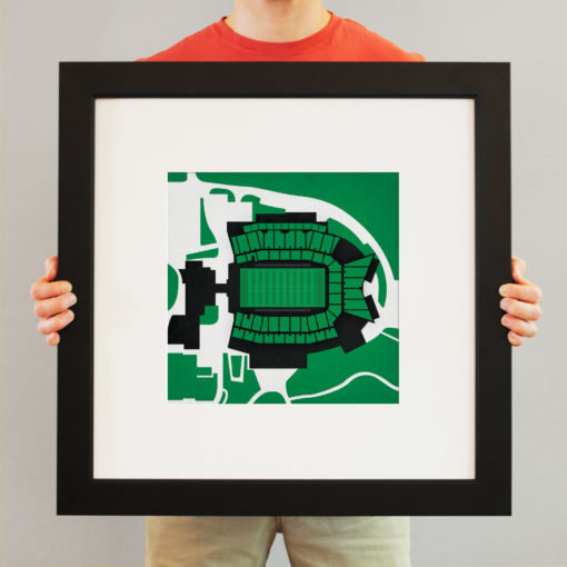 Apogee Stadium Map Art by City Prints - Image 3
