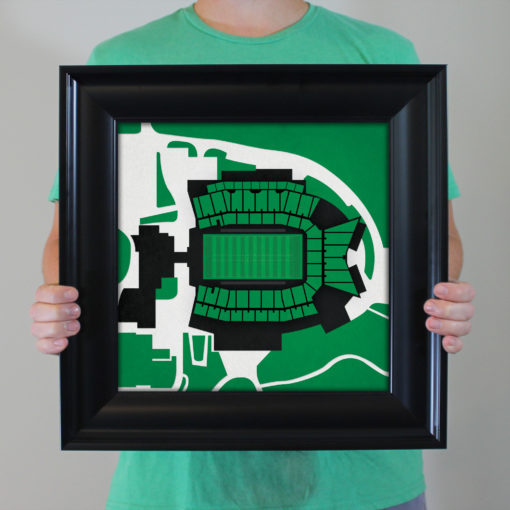 Apogee Stadium Map Art by City Prints - Image 4