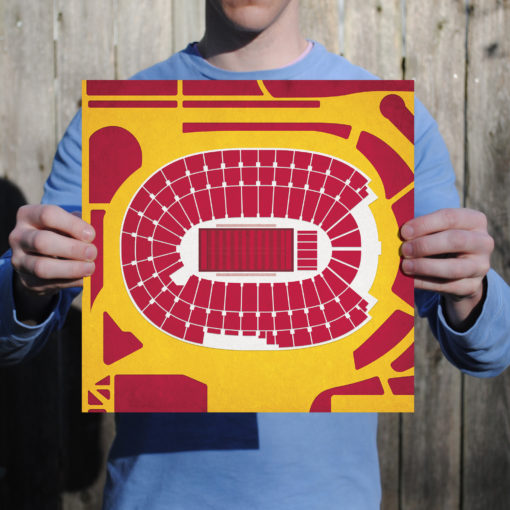 Los Angeles Memorial Coliseum Map Art by City Prints - Image 2