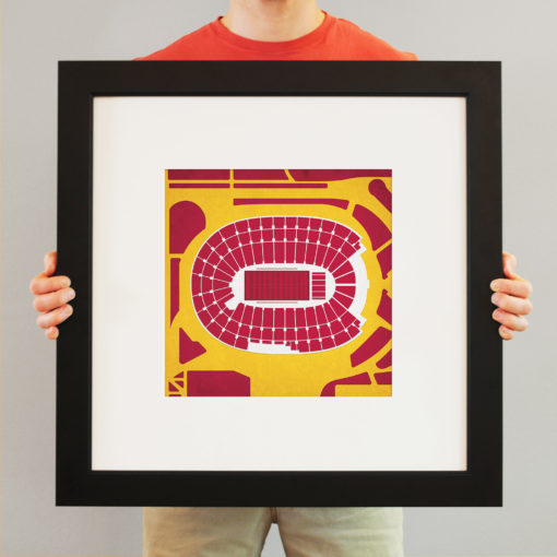 Los Angeles Memorial Coliseum Map Art by City Prints - Image 3