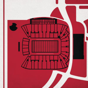 Rice-Eccles Stadium Map Art by City Prints