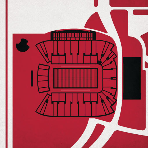 Rice-Eccles Stadium Map Art by City Prints