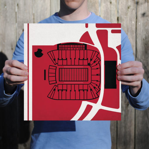Rice-Eccles Stadium Map Art by City Prints - Image 2