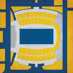 Finley Stadium Map Art by City Prints