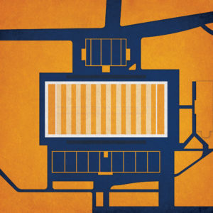 Hardy M. Graham Stadium Map Art by City Prints