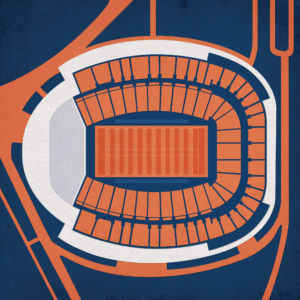 Scott Stadium Map Art by City Prints