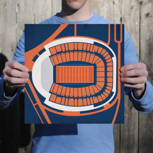 Scott Stadium Map Art by City Prints - Image 2