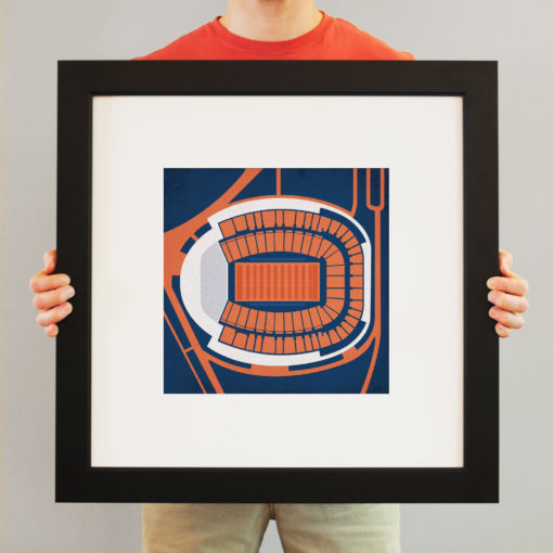 Scott Stadium Map Art by City Prints - Image 3
