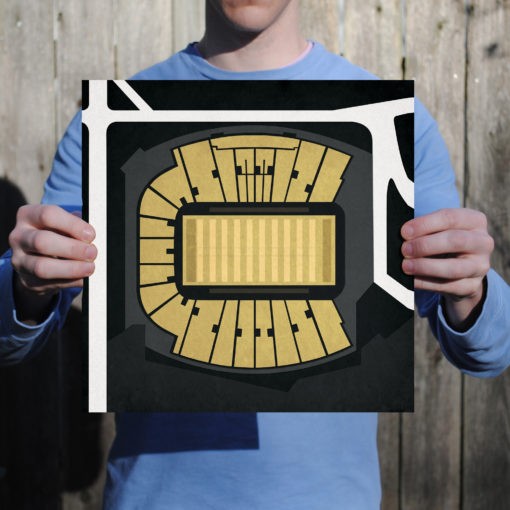 Vanderbilt Stadium Map Art by City Prints - Image 2