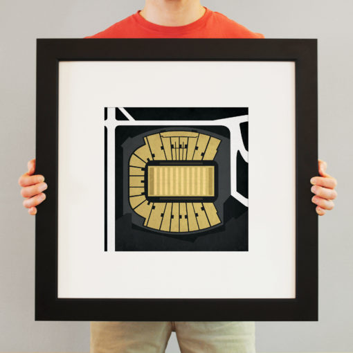 Vanderbilt Stadium Map Art by City Prints - Image 3