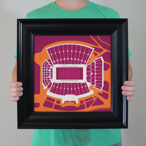 Lane Stadium Map Art by City Prints - Image 4