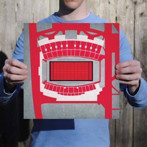 Houchens Industries-L. T. Smith Stadium Map Art by City Prints - Image 2