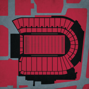Martin Stadium Map Art by City Prints