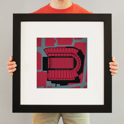 Martin Stadium Map Art by City Prints - Image 3