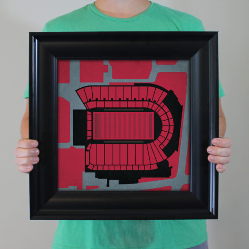 Martin Stadium Map Art by City Prints - Image 4