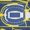 Mountaineer Field at Milan Puskar Stadium Map Art by City Prints