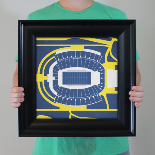 Mountaineer Field at Milan Puskar Stadium Map Art by City Prints - Image 4