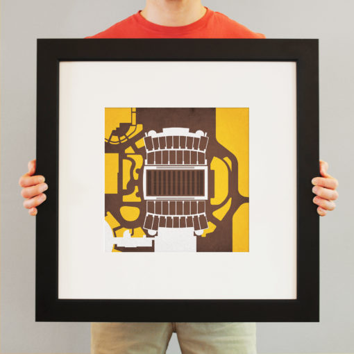 War Memorial Stadium Map Art by City Prints - Image 3