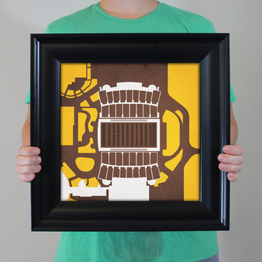 War Memorial Stadium Map Art by City Prints - Image 4