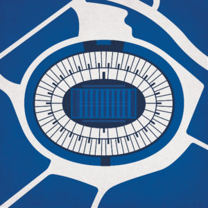 Yale Bowl Map Art by City Prints