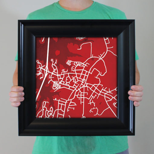 Davidson College Campus Map Art by City Prints - Image 5