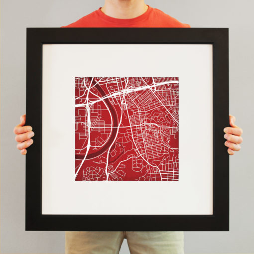 University of Dayton Campus Map Art by City Prints - Image 4