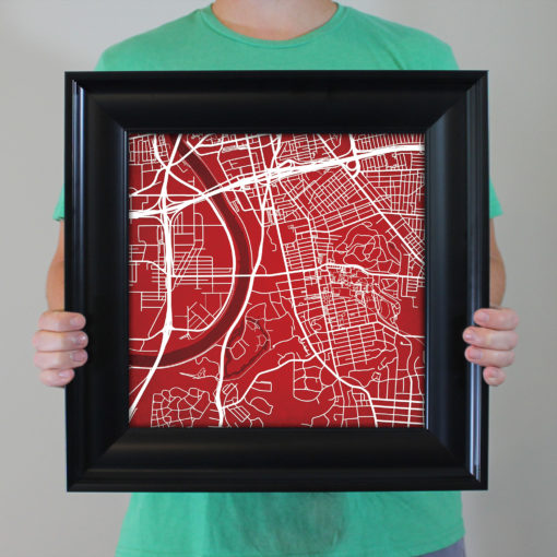 University of Dayton Campus Map Art by City Prints - Image 5