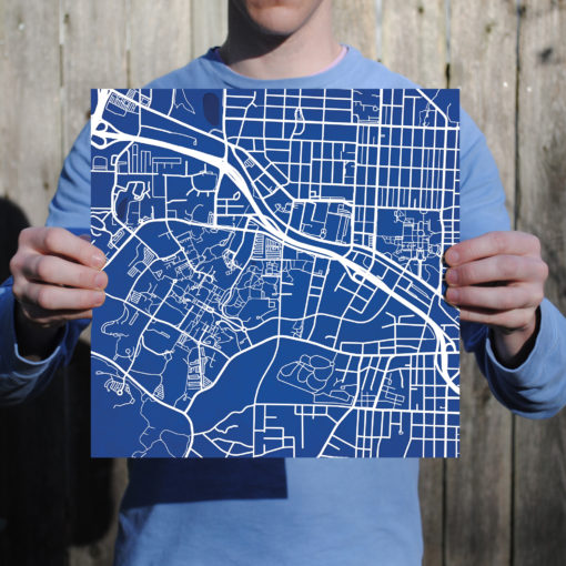 Duke University Campus Map Art by City Prints - Image 3