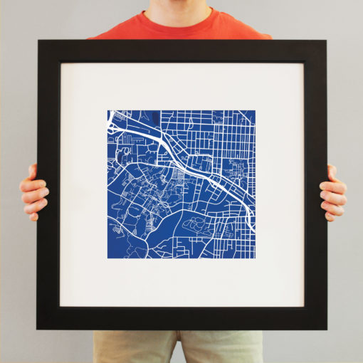 Duke University Campus Map Art by City Prints - Image 4