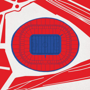 Emirates Stadium Map Art by City Prints
